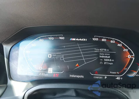 2022 BMW M440I z USA, uszkodzony, nr VIN WBA53AT05NCJ09037